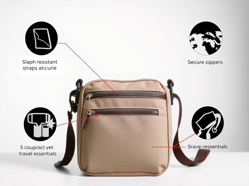 Anti-theft crossbody bag for travel to Morocco Anti-theft crossbody bag for travel to Morocco